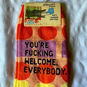 Blue Q womens shoe size 5-10 NEW WITH TAGS Adult socks